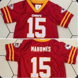 Kids Red Mahomes Chiefs Jersey